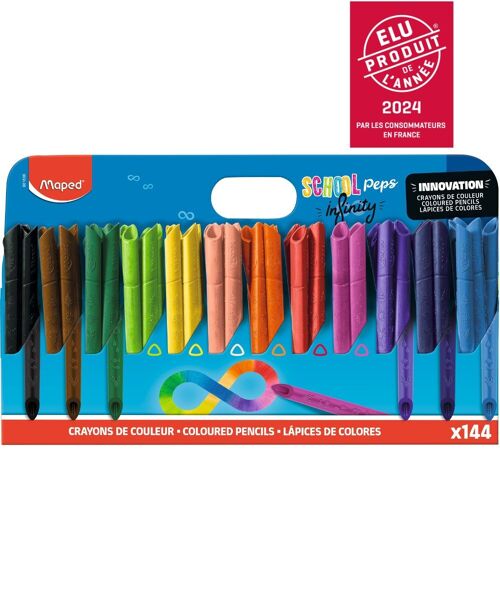 Crayons de Couleur Infinity School Pack x144