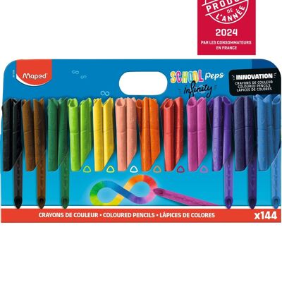 Pack Escolar Infinity Lápices de Colores x144