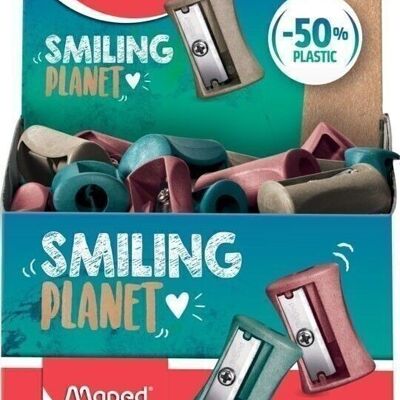 TAILLE-CRAYON VIVO 1T NO CAN SMILING PLANET FSC MIX