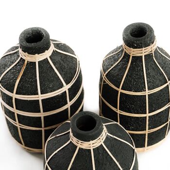 Le Vase Whoopy - Noir Naturel - M 2