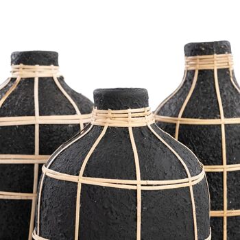 Le Vase Whoopy - Noir Naturel - M 5