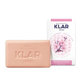 Savon Fleur de Cerisier & Lait de Riz 100g, certifié Cosmos (sans huile de palme), unité de vente 9 pièces 2