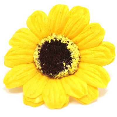 Soap Flowers - Small - Yellow Sunflower
