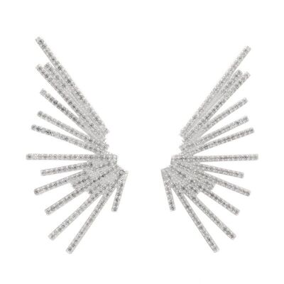 Boucles d'oreilles Engel argent blanc