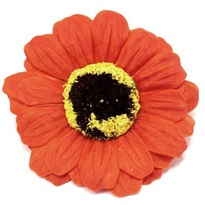 Soap Flowers - Small - Orange Sunflower