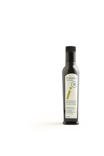 Huile d'olive extra vierge 250 ML "i" en bouteille, 100% italienne