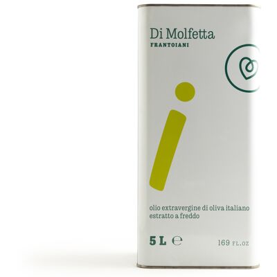 Huile d'olive extra vierge en bidon de 5 litres "i" - Intenso - Produit 100% italien
