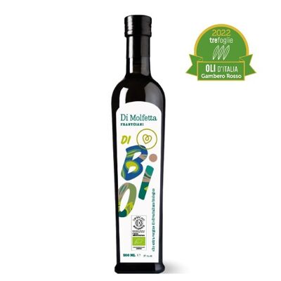 ORGANIC extra virgin olive oil in a 500 ML bottle