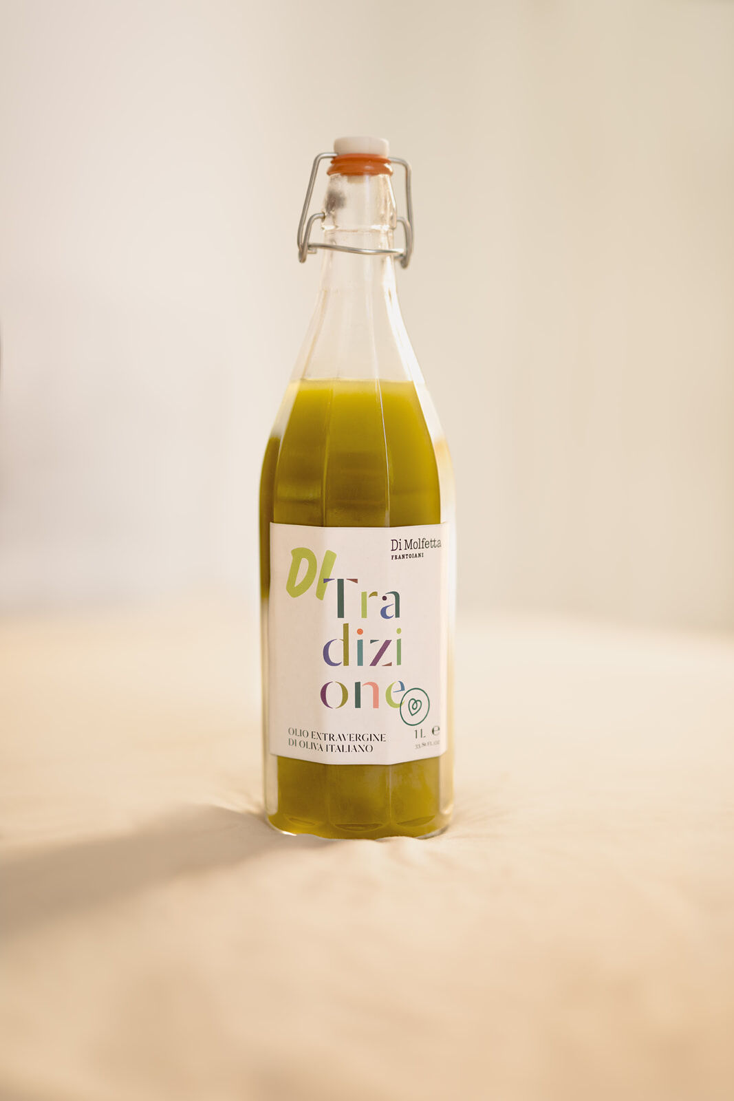 Olio extravergine di oliva in bottiglia da 1 LT TRADIZIONALE- Novello- 100% prodotto italiano