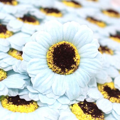 Soap Flowers - Small - Blue Sunflower