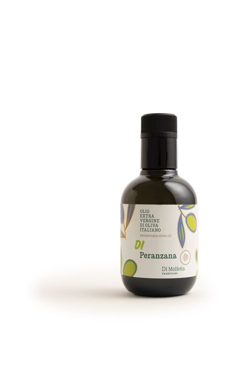 Olio Extravergine di oliva in bottiglia da 250 ml - MONOVARIETALE PERANZANA  -100% prodotto italiano