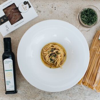 Huile d'olive extra vierge aromatisée au CITRON, bouteille de 250 ML, produit 100% italien 2