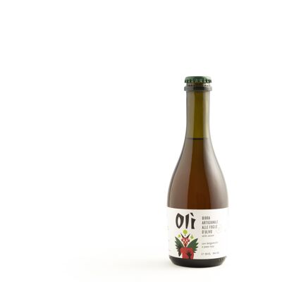 CRAFT-BIER MIT ÖL AUS OLIVENBLATT, BERGAMOTTE UND ROSA PFEFFER. 100 % ITALIENISCHES PRODUKT