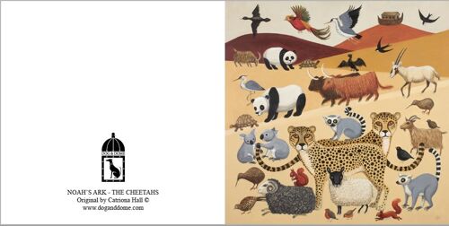 Noah's Ark I card and recycled envelope
