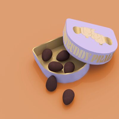 Praline chocolate eggs