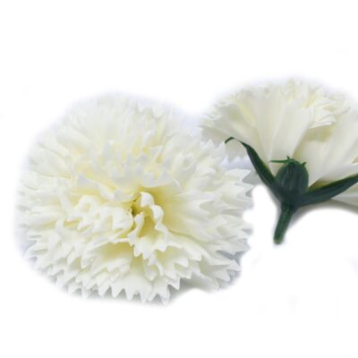 Soap Flowers - Cream Carnation