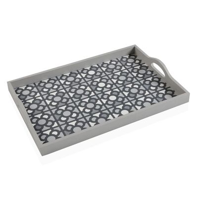 GRAY URBAN WOODEN TRAY 21920121