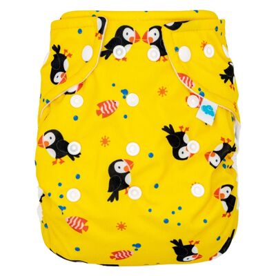 Little Clouds - Cloth Diaper Cover (Prefold) - Puffin (Puffin)