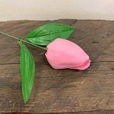Soap Flowers - Pink Tulip