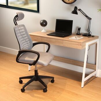 CHAISE DE BUREAU GRIS 22180005 2