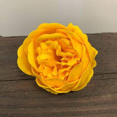 Soap Flowers - Large - Yellow Peony