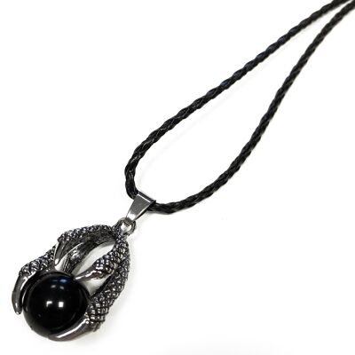 Dragon Claw Black Agate Necklace