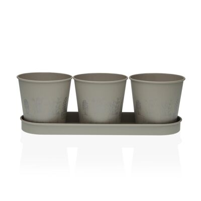 VASO TRIPLO GRIGIO 22350019