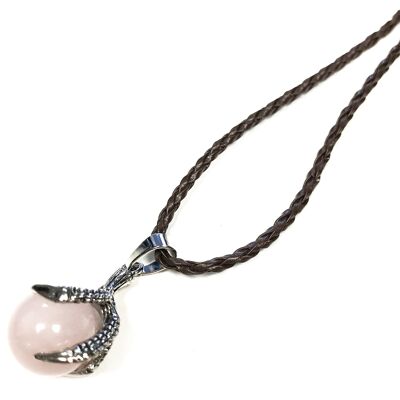 Dragon Claw Rose Quartz Necklace