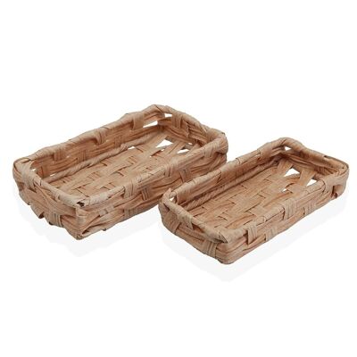 LOT DE 2 PANIERS COULEUR NATURELLE 19480370