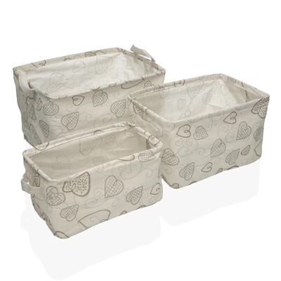 SET 3 RECT. BASKETS COZY 22000106