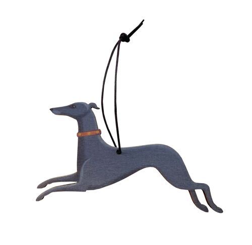 Dashing Dog two-sided wooden decoration