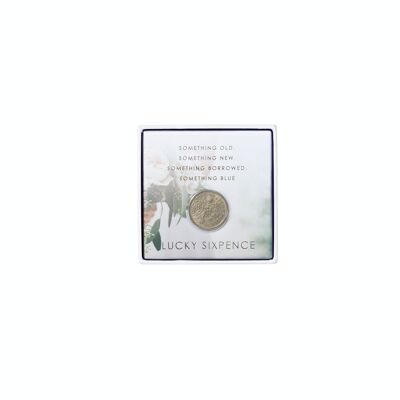 Lucky Sixpence Coin Wedding Gift for Bride