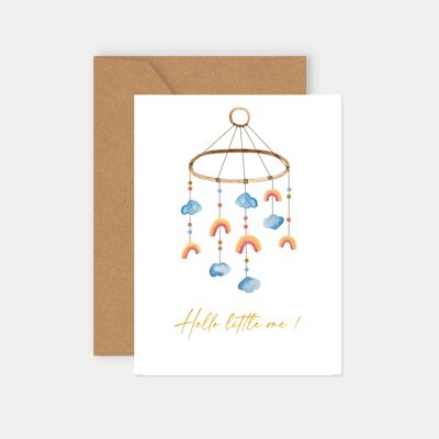 Rainbow Mobile Birth Card