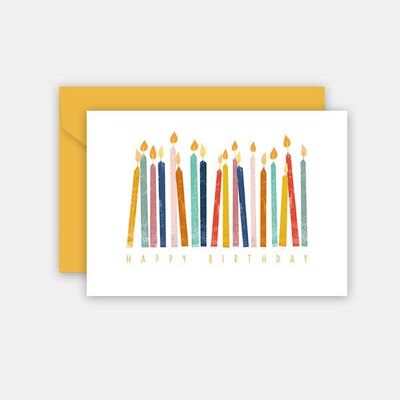 Geburtstagskarte - Kerzen