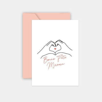 Tarjeta Día de la Madre - Manos