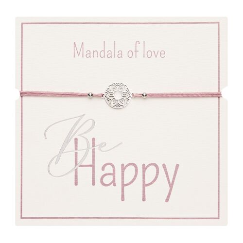 Bracelet - "Be Happy" - sta.st.- mandala of love 606661