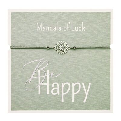 Bracelet - "Be Happy" - sta.st. - mandala of luck 606664