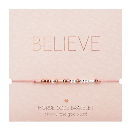 Bracelet - "Morse Code" - believe 606701