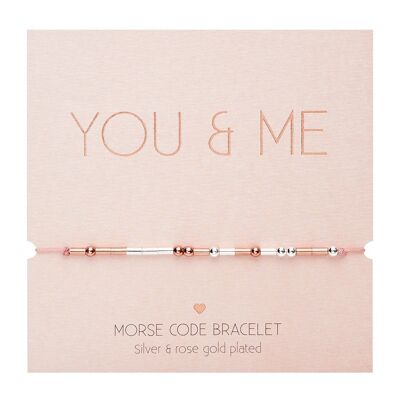 Bracelet - "Morse Code" - you & me 606707