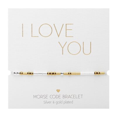 Bracelet - "Morse Code" - I love you 606716