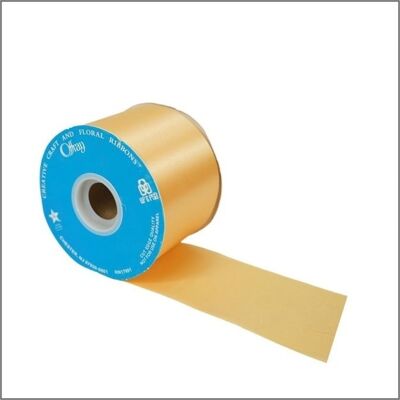 Satin ribbon - 65mm x45m - Orange