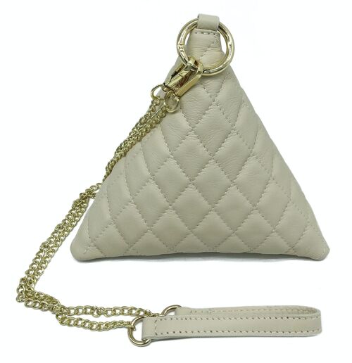 BORSA IN PELLE TRAPUNTATA CLUTCH - B479 TEMAKI PYRAMID