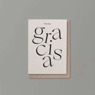 Thank you card - Muchas Gracias