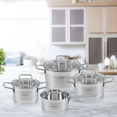 Cookware set 7 pieces stainless steel Proficook PC-KTS1224