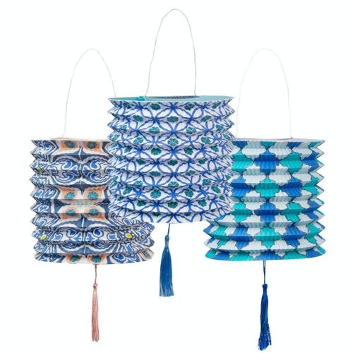 Souk Summer Paper Lanterns Decorations - 3 Pack