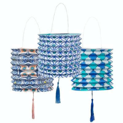 Souk Summer Paper Lanterns Decoraciones - Paquete de 3