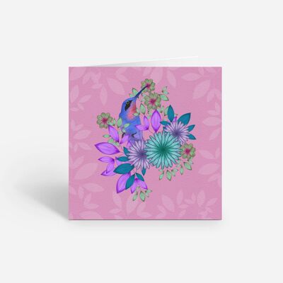 Hummingbird Blank Card