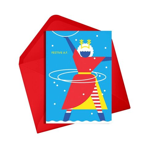 Christmas Card | Festive AF | Seasonal Card | Holiday Card | Winter Card