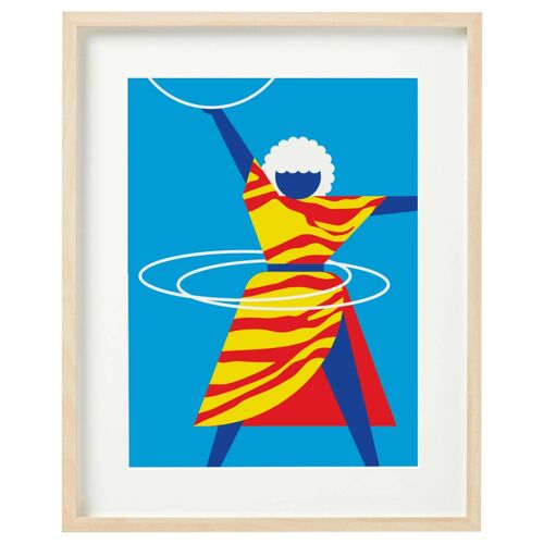 Art Print | Hula | A3 Art Print | Home Decor | Colourful Wall Decor