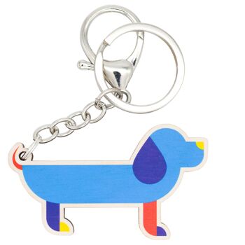 Porte-clés | porte-clés chien saucisse | Accessoire | Cadeau 1